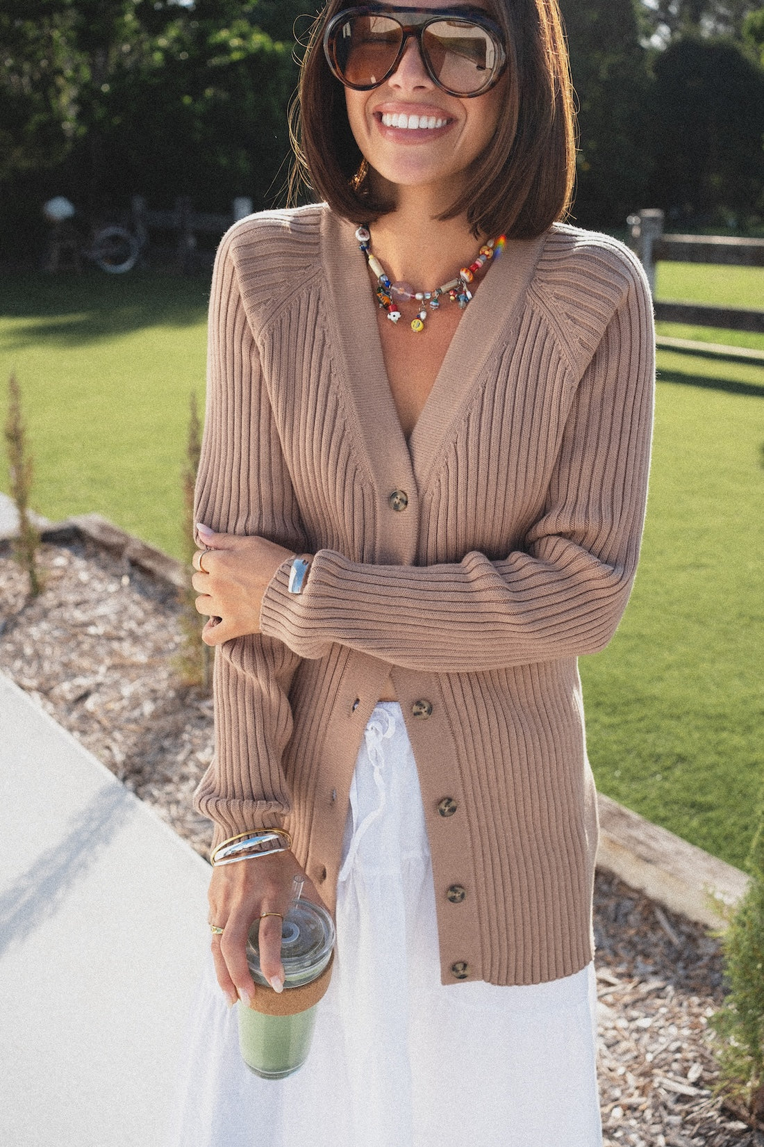 Brittney Cardigan - Taupe - Image 14