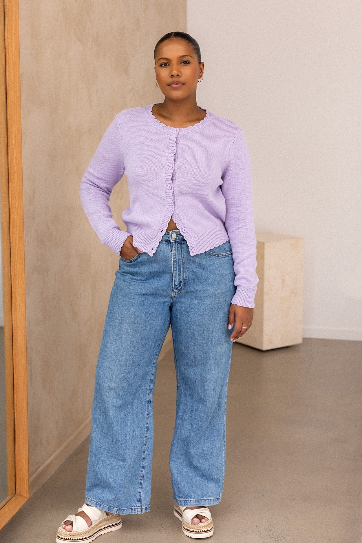 Eden Cardigan - Lilac - Image 7