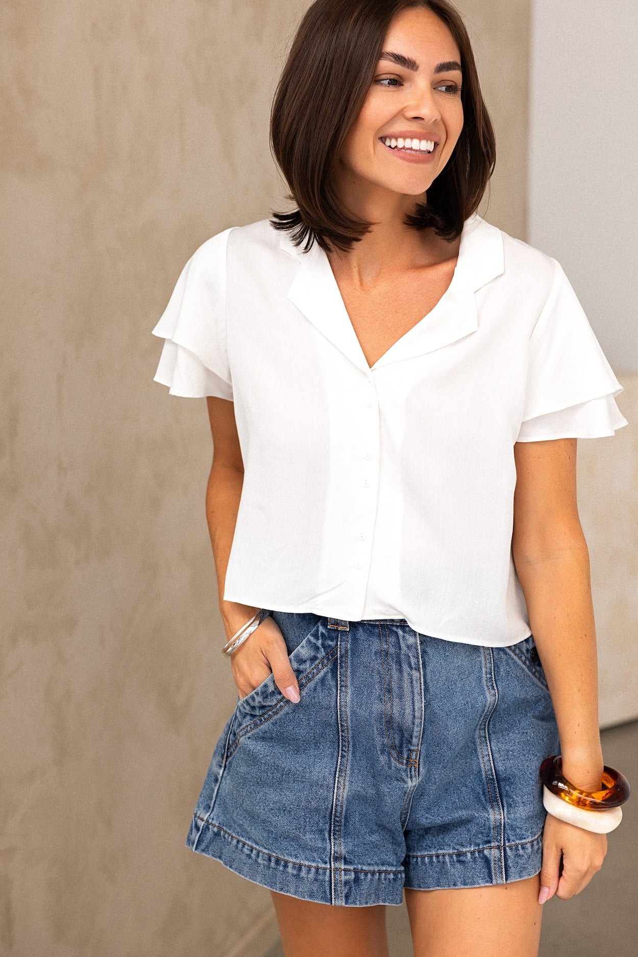 Ellie Blouse - White - Image 5