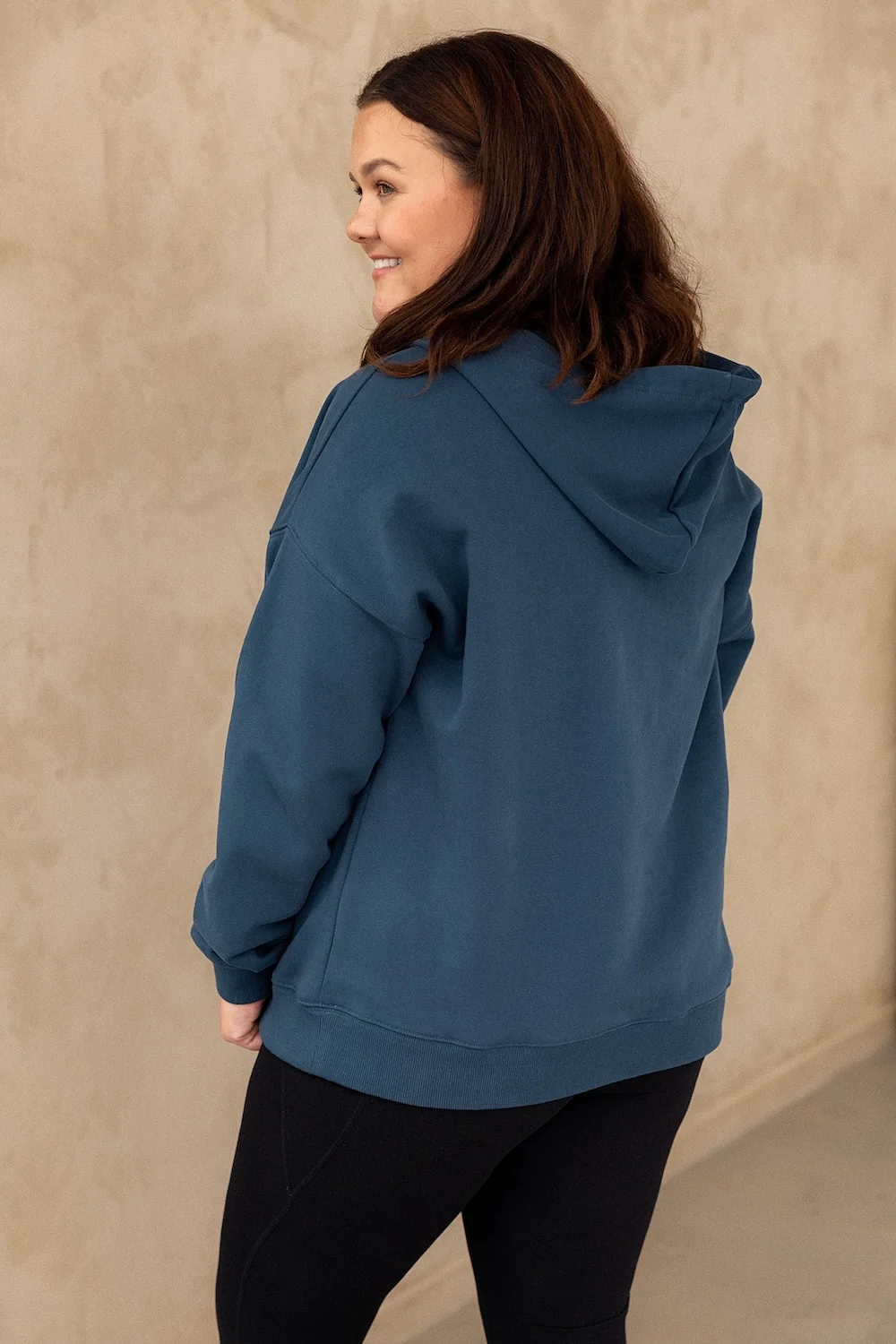 Half Zip Hoodie - Steel - Image 8