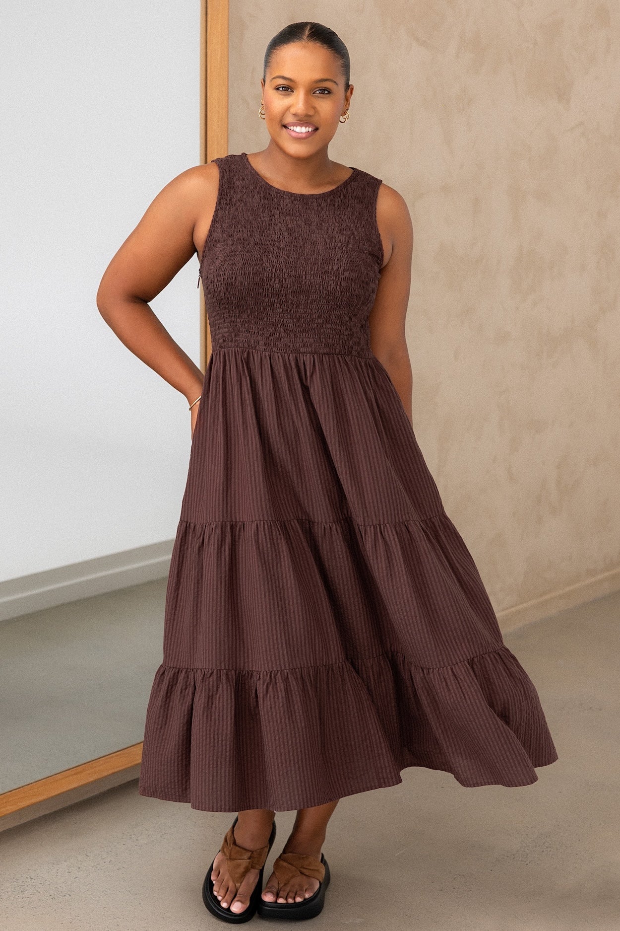 Sophie Dress - Walnut - Image 4