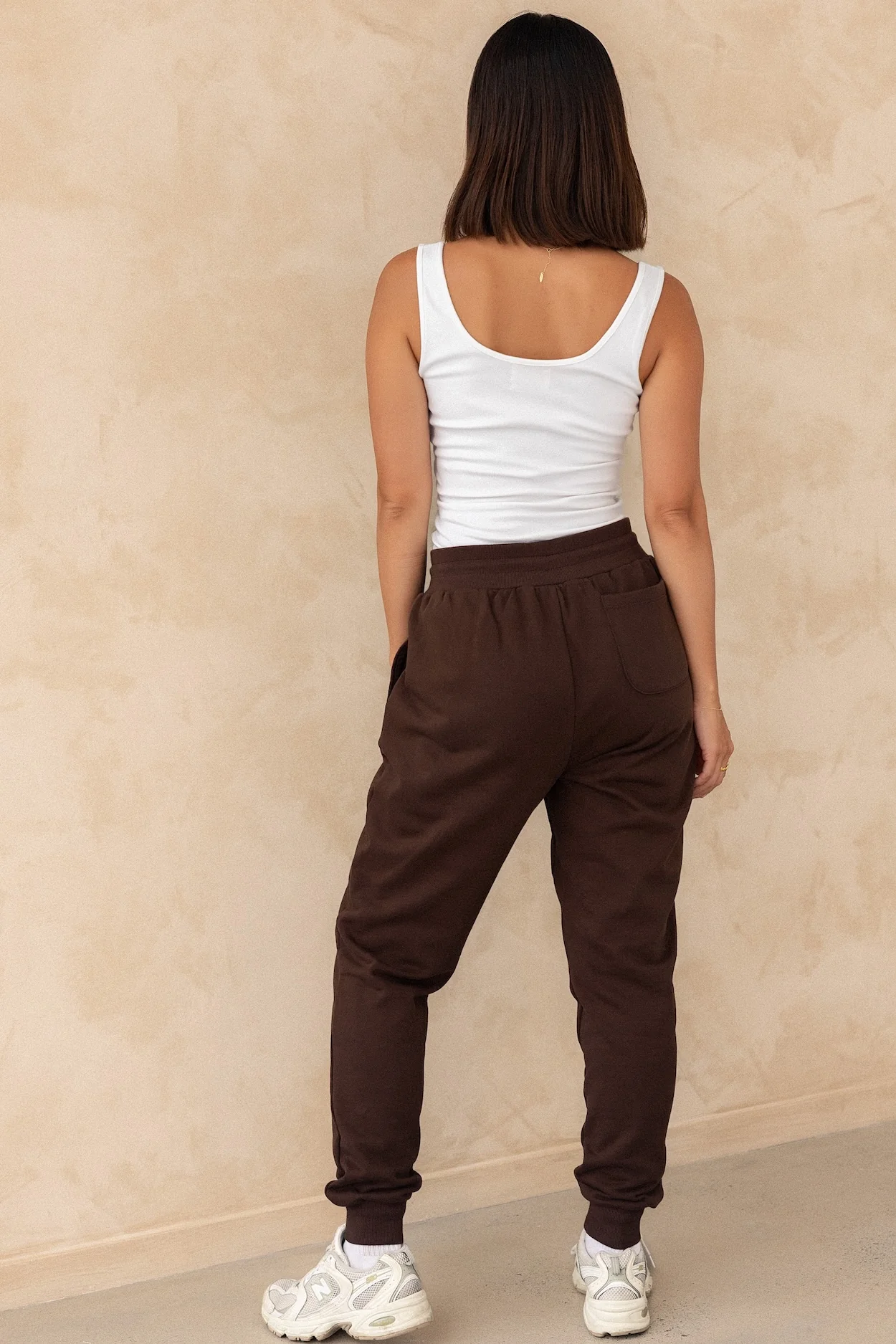 Tapered Trackies - Cocoa - Image 6