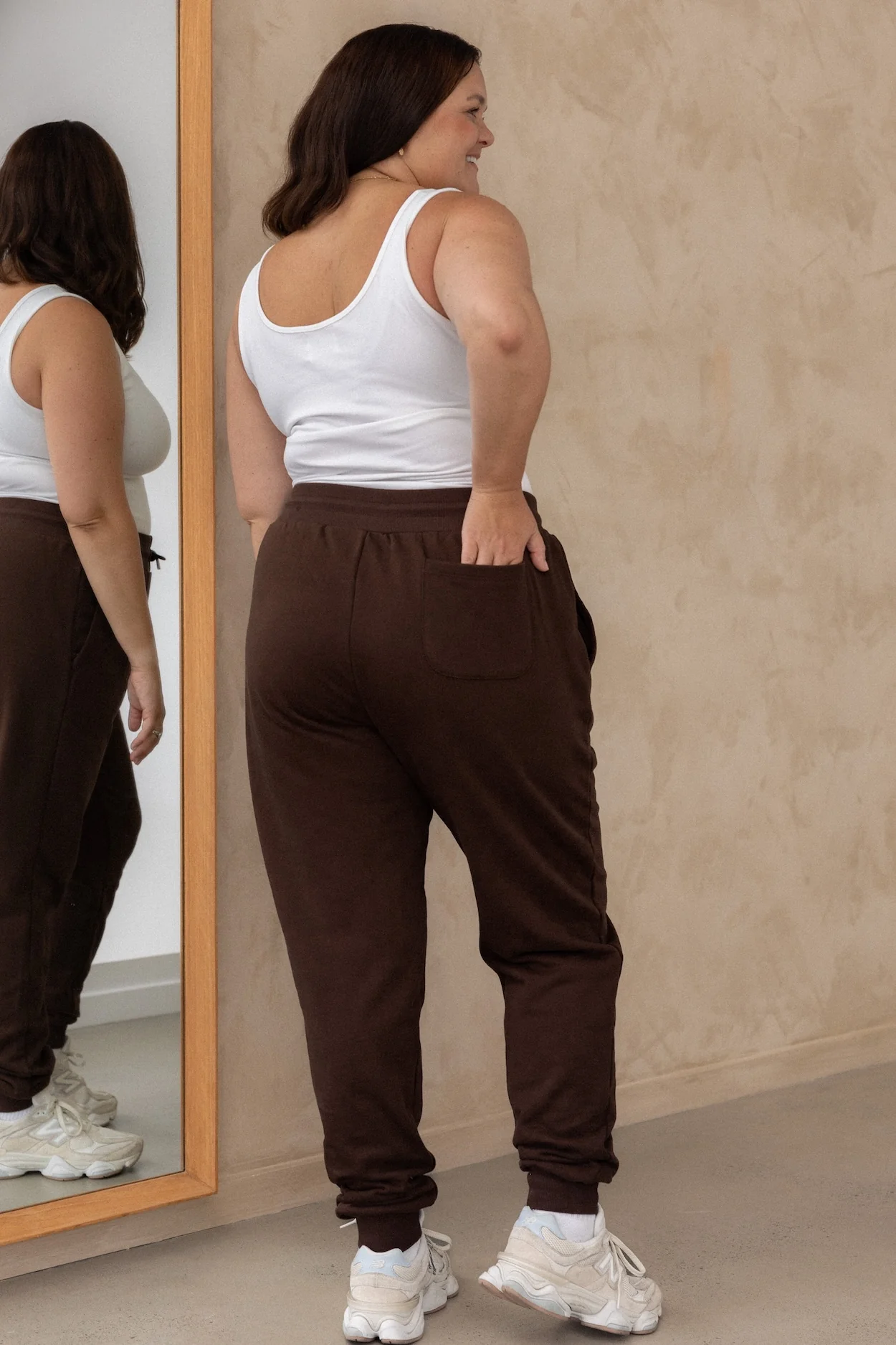 Tapered Trackies - Cocoa - Image 7